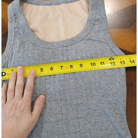 NWT Ogl Move Wide Rib Scoop Brami Tank Small Built-in Bra Stretch Minimalist - Picture 5 of 8